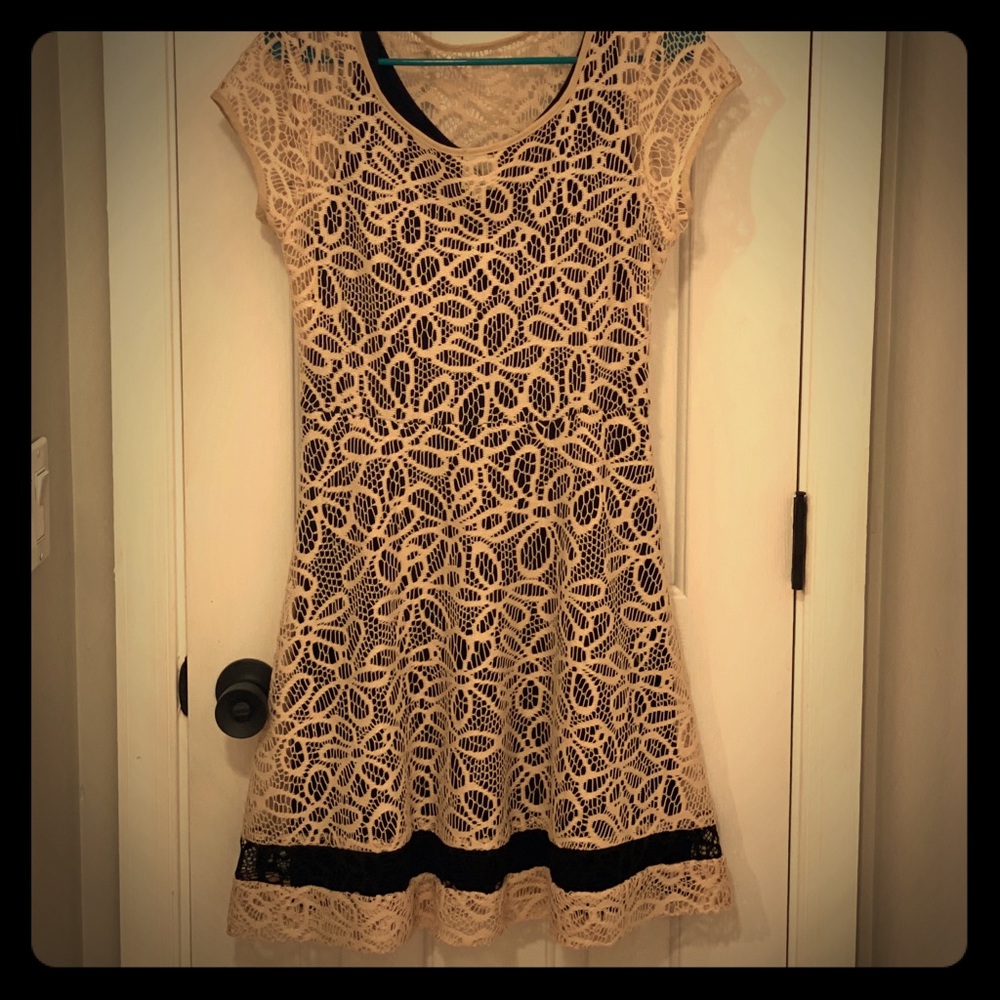 Weston Wear Cream Crochet Dress